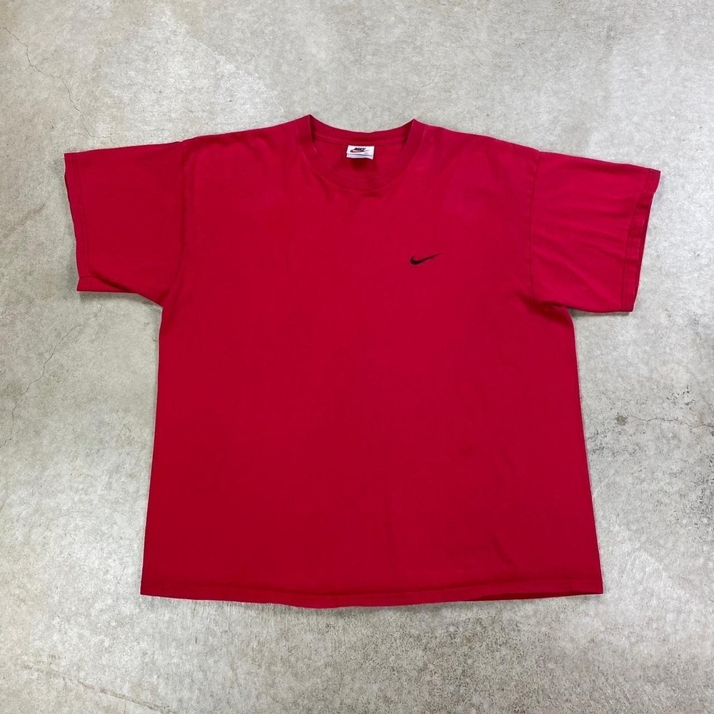 Vintage 90s Nike Shirt‎ Size XL Red Black Swoosh Essential Training